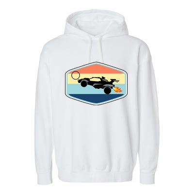 Rocket Socceer Car Badge Garment-Dyed Fleece Hoodie