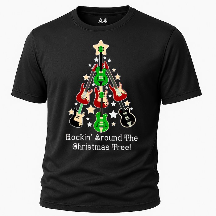 Rockin' Around the Christmas Tree Funny Guitar Performance Shirt