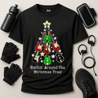 Rockin' Around the Christmas Tree Funny Guitar Performance Shirt
