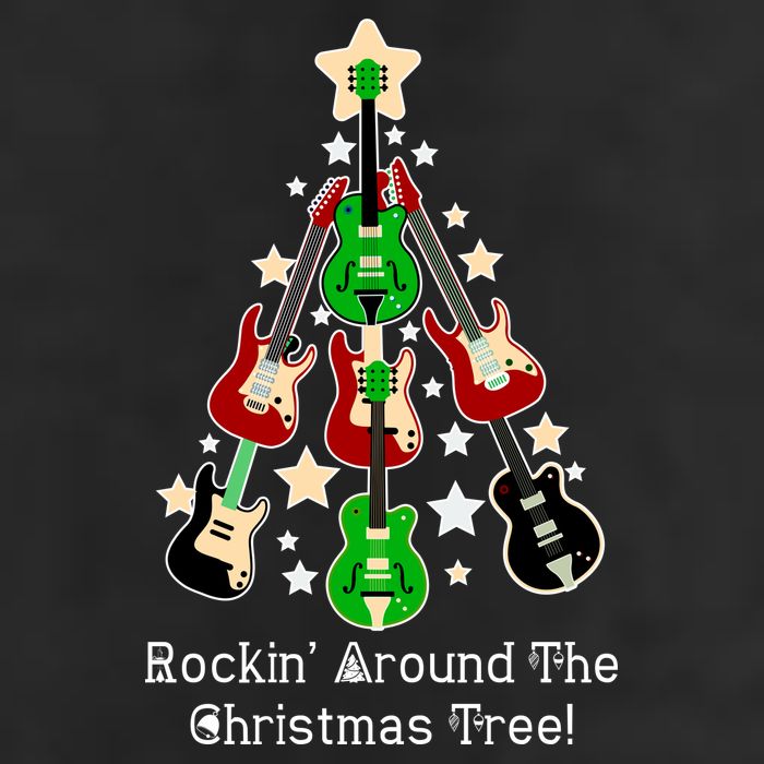 Rockin' Around the Christmas Tree Funny Guitar Beanie