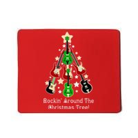 Rockin' Around the Christmas Tree Funny Guitar Mousepad