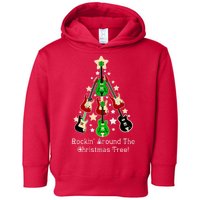 Rockin' Around the Christmas Tree Funny Guitar Toddler Hoodie