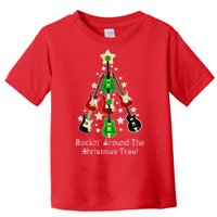 Rockin' Around the Christmas Tree Funny Guitar Toddler T-Shirt