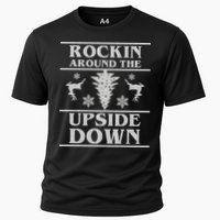 Rockin Around The Upside Down Ugly Christmas Cooling Performance Crew T-Shirt