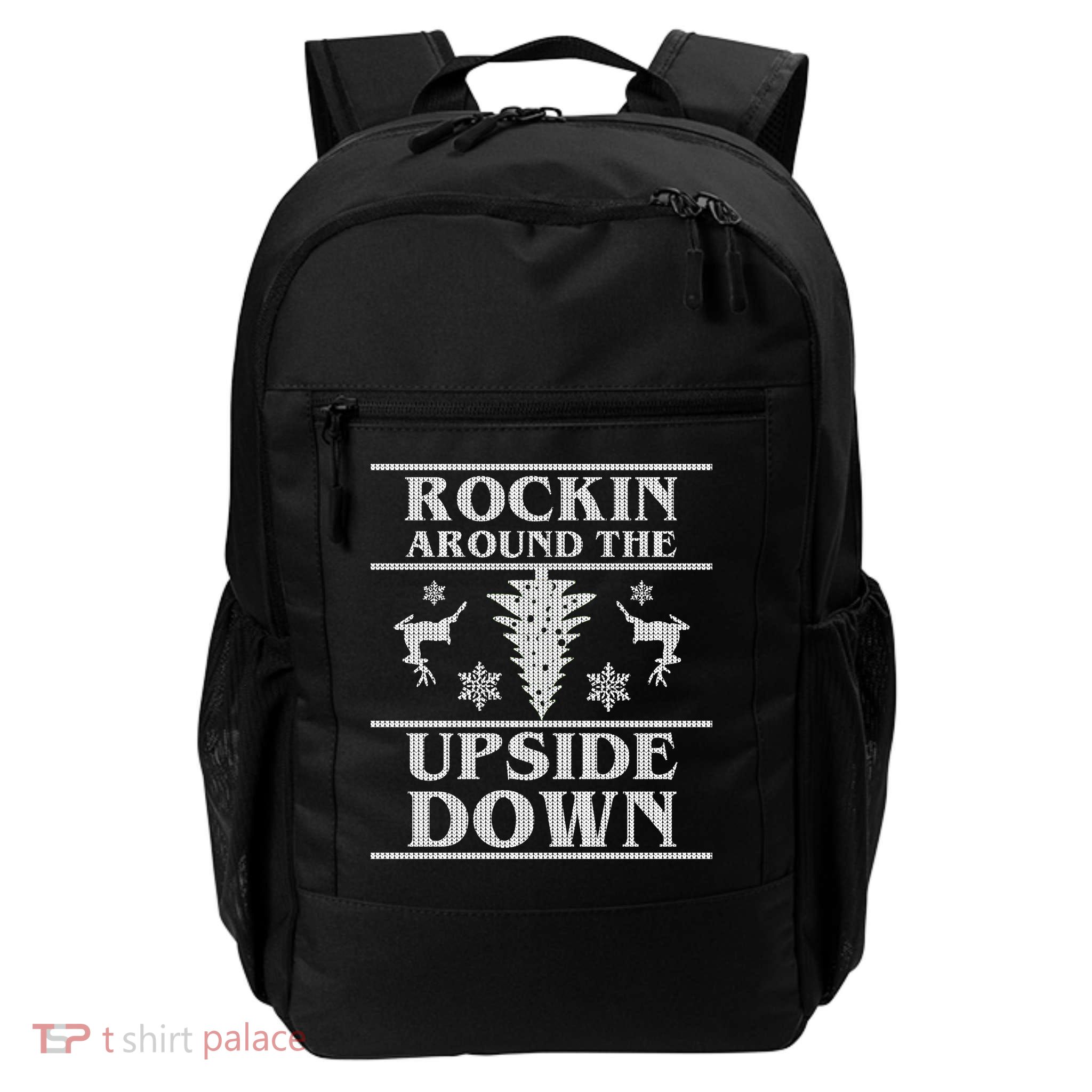 Rockin Around The Upside Down Ugly Christmas Daily Commute Backpack