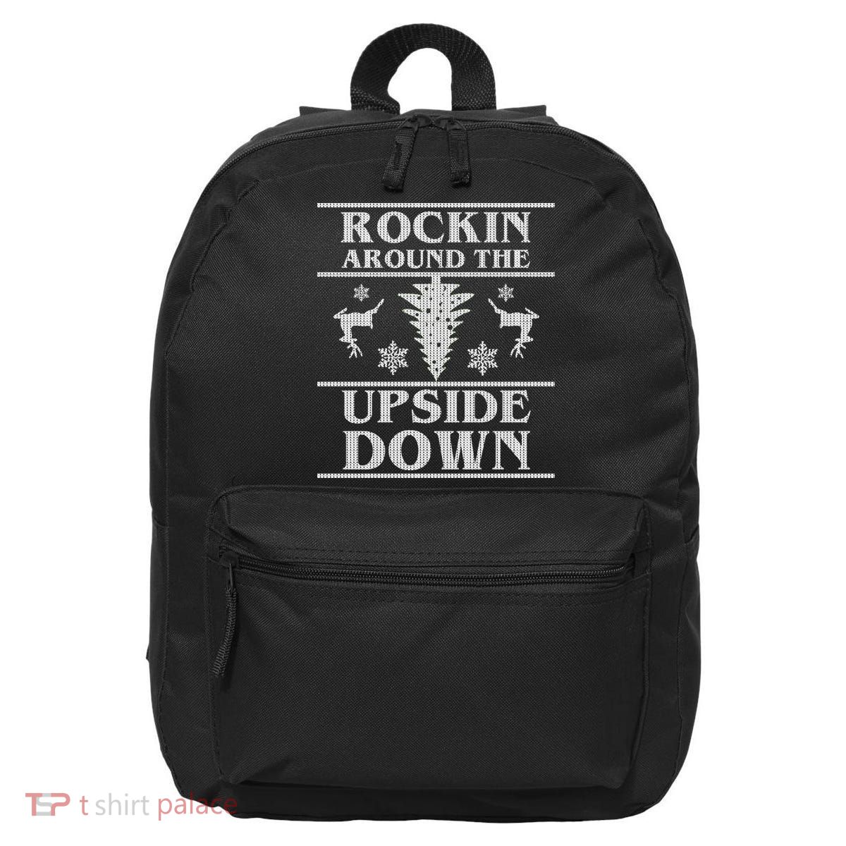 Rockin Around The Upside Down Ugly Christmas 16 in Basic Backpack