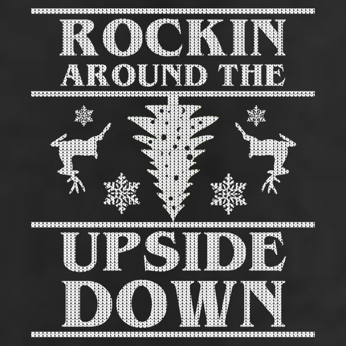 Rockin Around The Upside Down Ugly Christmas 25L Jumbo Tote
