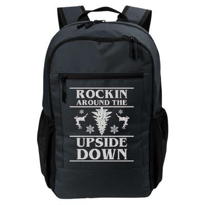 Rockin Around The Upside Down Ugly Christmas Daily Commute Backpack