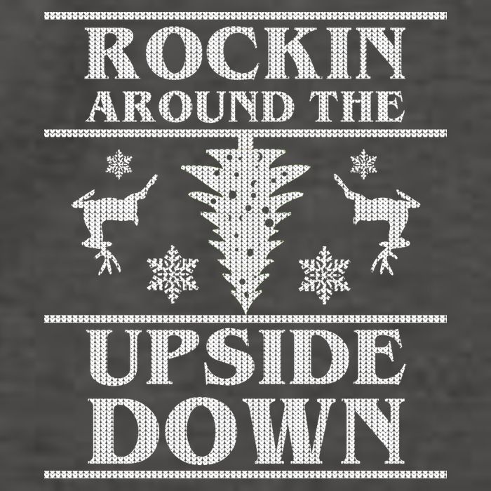 Rockin Around The Upside Down Ugly Christmas Vector Backpack
