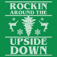 Rockin Around The Upside Down Ugly Christmas Premium T-Shirt