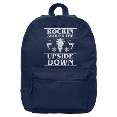 Rockin Around The Upside Down Ugly Christmas 16 in Basic Backpack