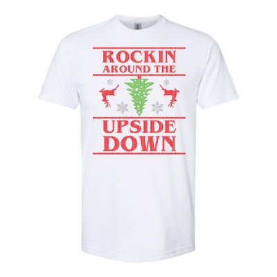 Rockin Around The Upside Down Ugly Christmas Softstyle® CVC T-Shirt