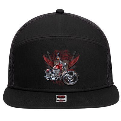 Rockin' Chopper 7 Panel Mesh Trucker Snapback Hat