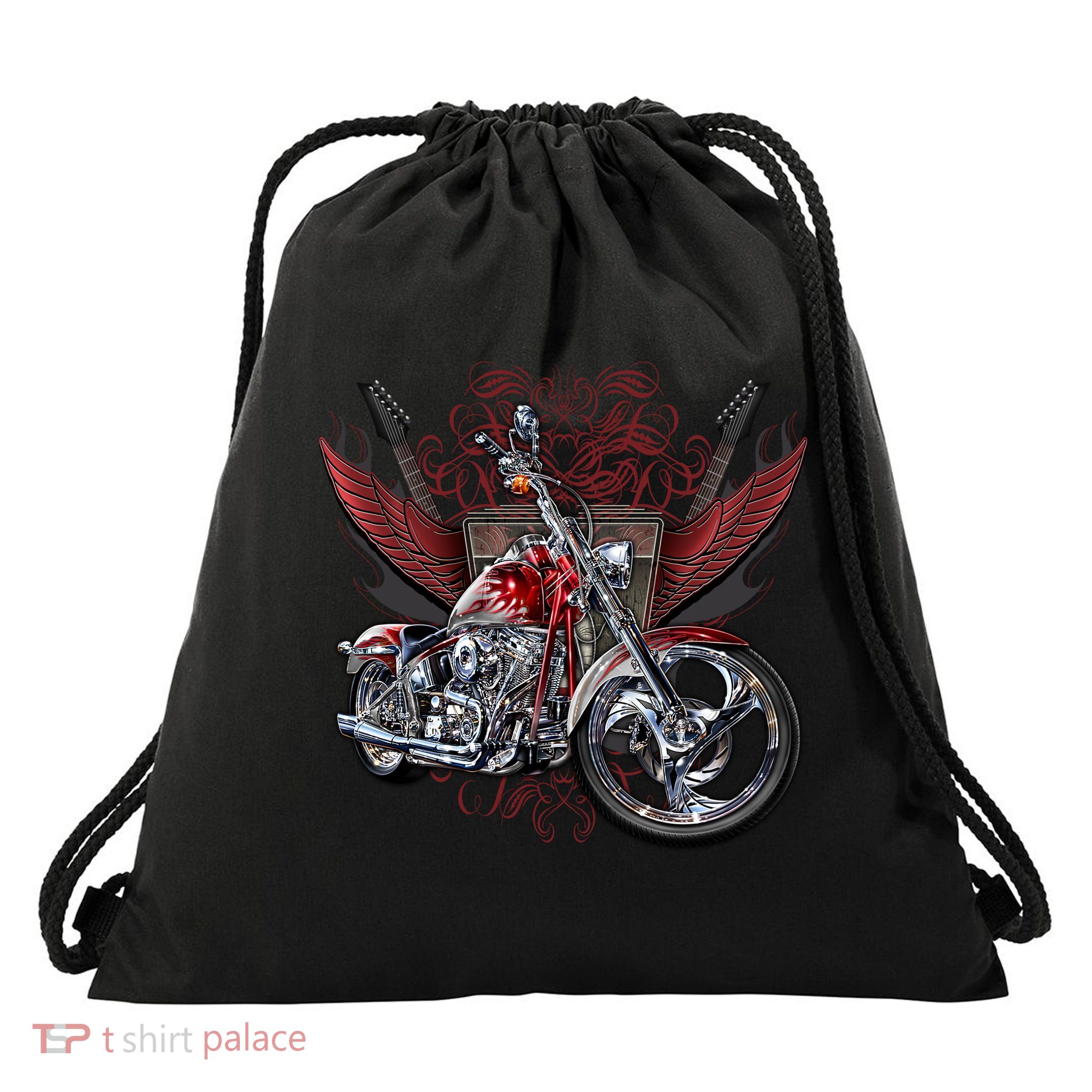 Rockin' Chopper Drawstring Bag