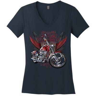 Rockin' Chopper Women's V-Neck T-Shirt