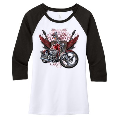 Rockin' Chopper Women's Tri-Blend 3/4-Sleeve Raglan Shirt