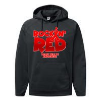 Rockin Red Heart Health Awareness Performance Fleece Hoodie