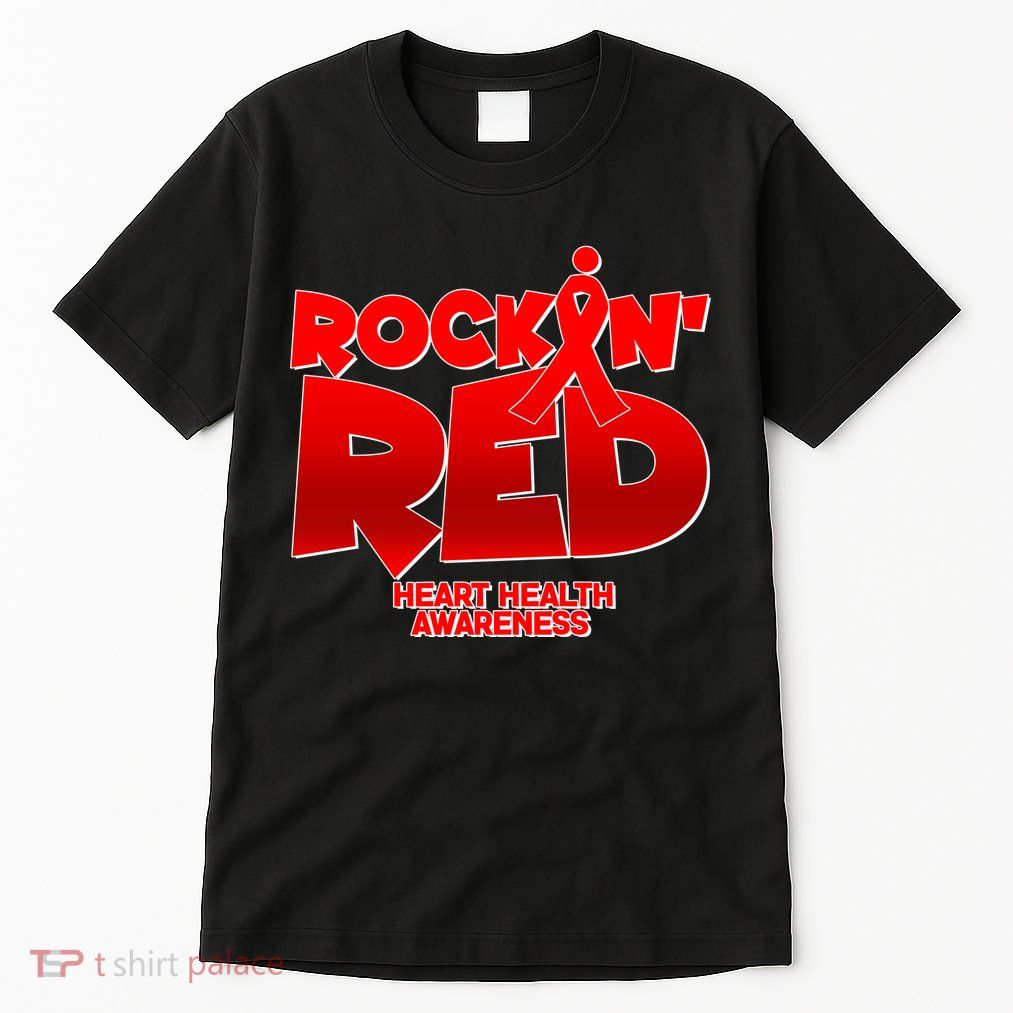 Rockin Red Heart Health Awareness Tall T-Shirt