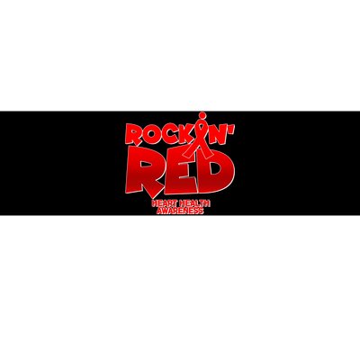 Rockin Red Heart Health Awareness Bumper Sticker