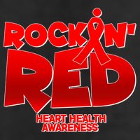 Rockin Red Heart Health Awareness Adult Drive Performance Visor