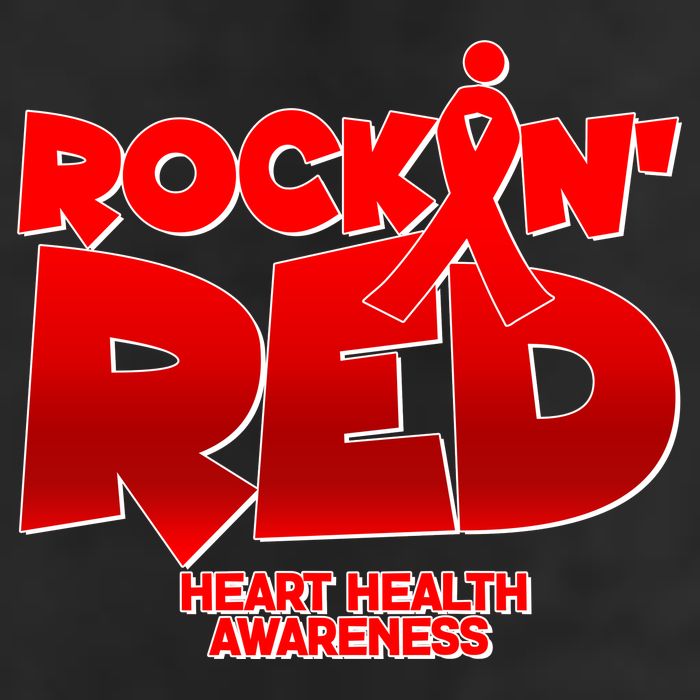 Rockin Red Heart Health Awareness Adult Drive Performance Visor