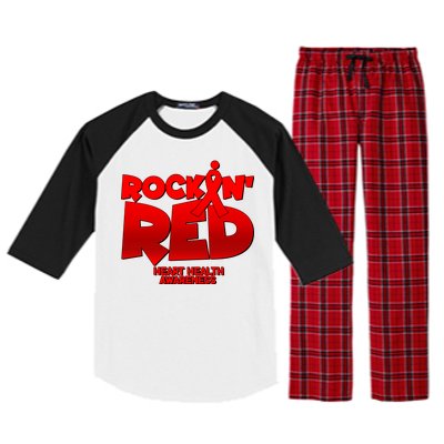 Rockin Red Heart Health Awareness Raglan Sleeve Pajama Set