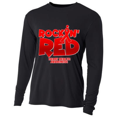 Rockin Red Heart Health Awareness Cooling Performance Long Sleeve Crew