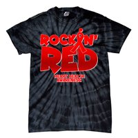 Rockin Red Heart Health Awareness Tie-Dye T-Shirt