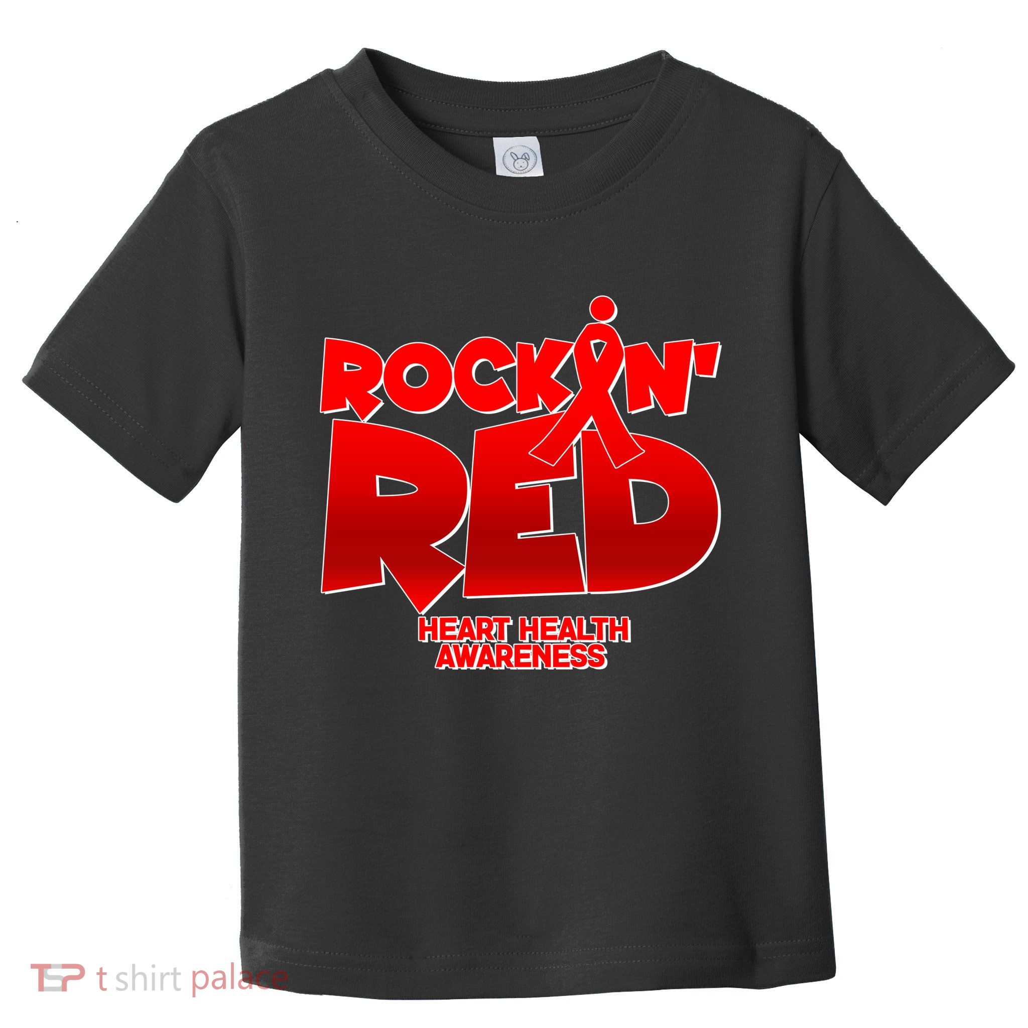 Rockin Red Heart Health Awareness Toddler T-Shirt
