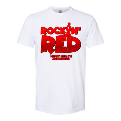 Rockin Red Heart Health Awareness Softstyle® CVC T-Shirt