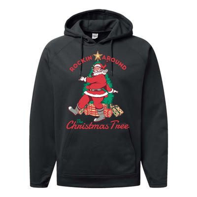 Rockin Santa Performance Fleece Hoodie