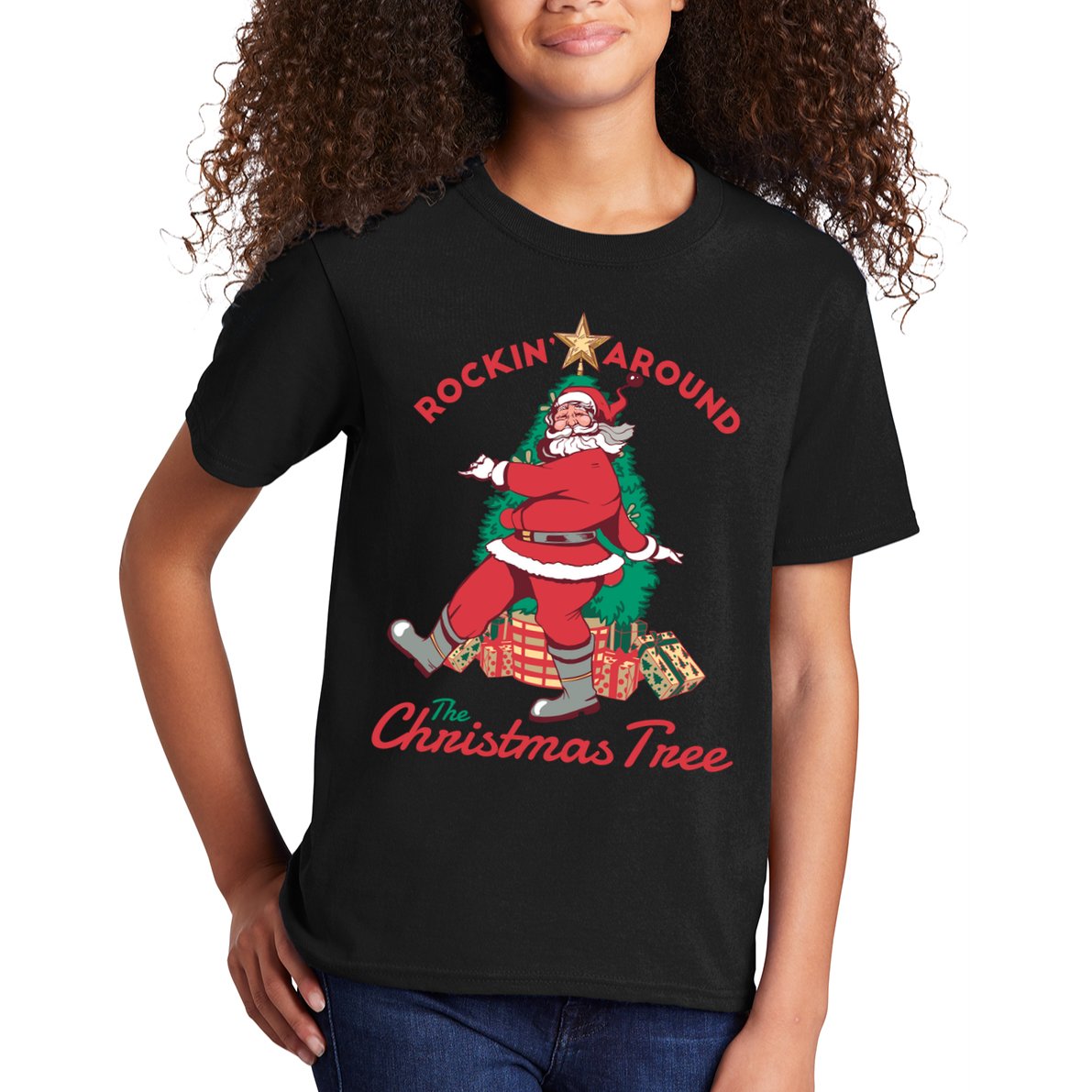 Rockin Santa Kids T-Shirt