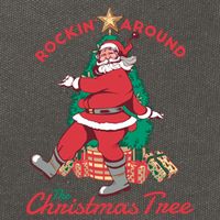 Rockin Santa Cotton Canvas Backpack