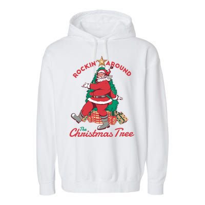 Rockin Santa Garment-Dyed Fleece Hoodie