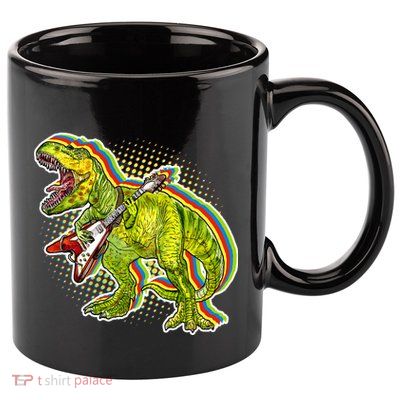Rockin T-Rex 11oz C Handle Ceramic Mug