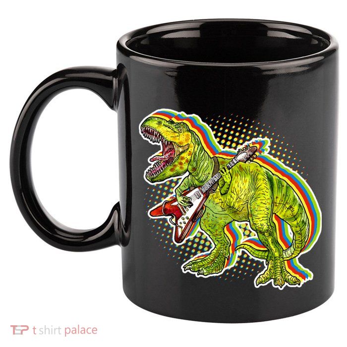 Rockin T-Rex 11oz C Handle Ceramic Mug