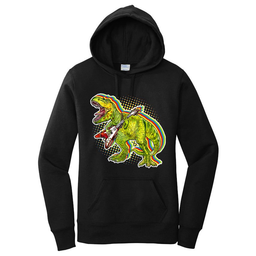 Rockin T-Rex Women's Pullover Hoodie