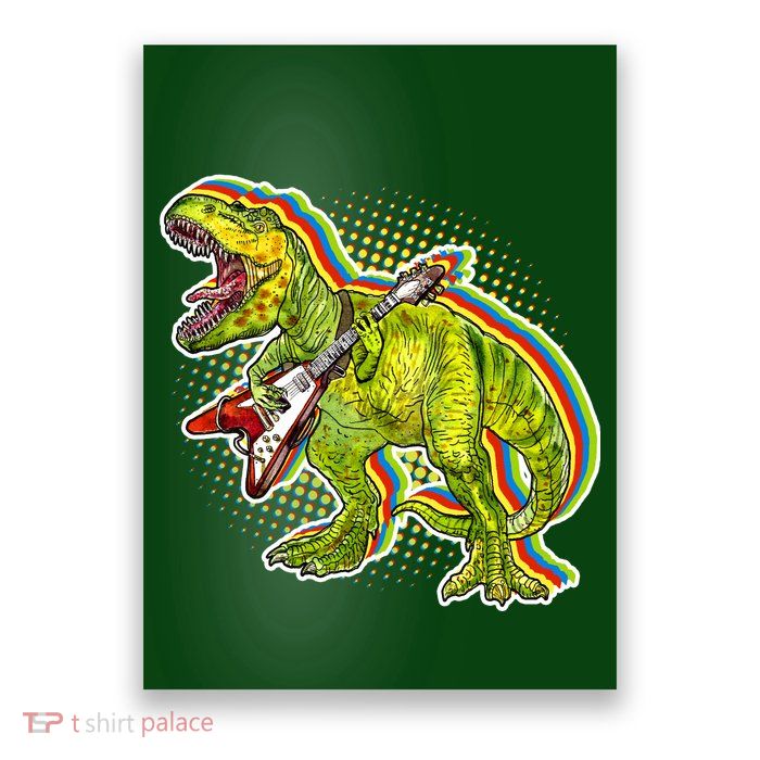 Rockin T-Rex Poster