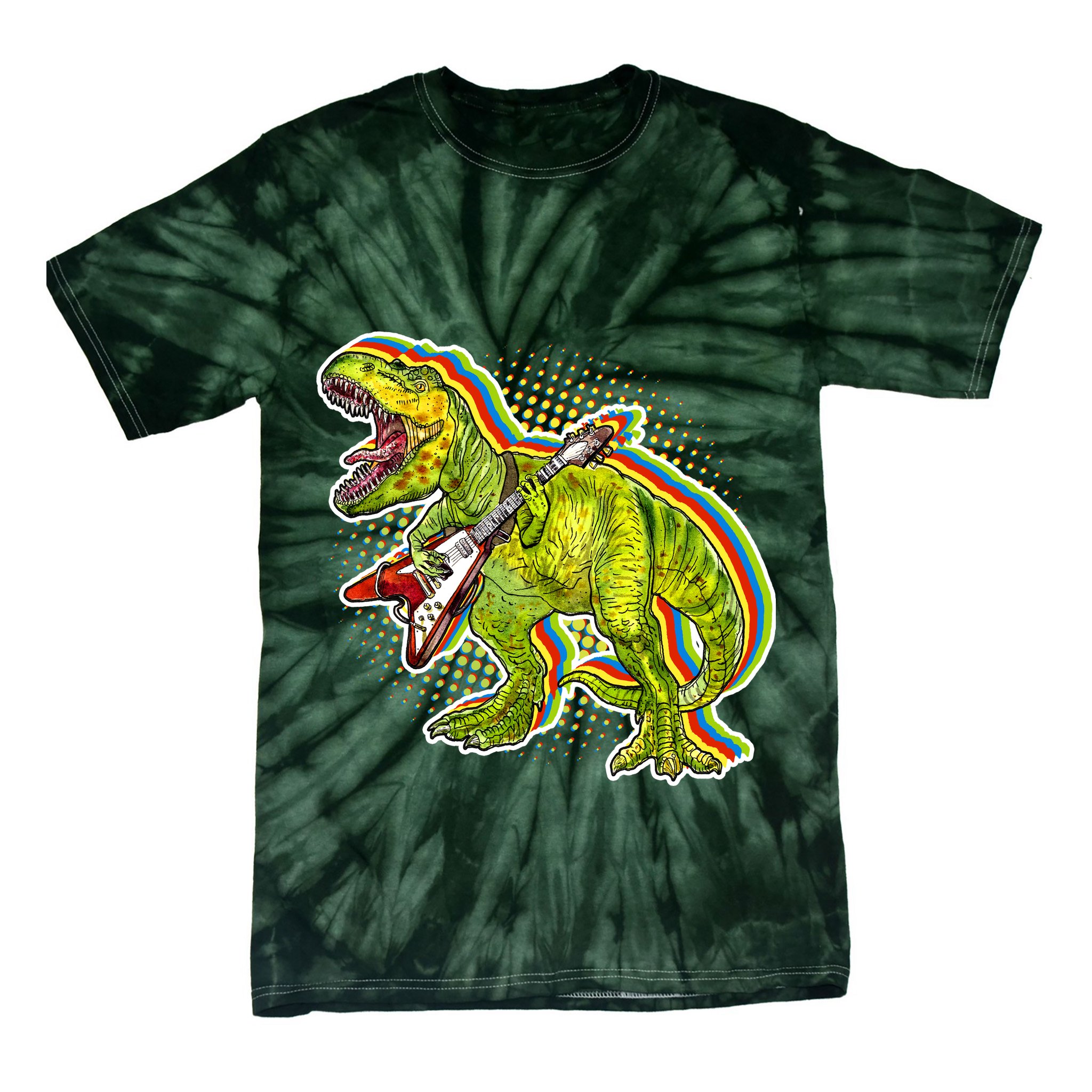 Rockin T-Rex Tie-Dye T-Shirt