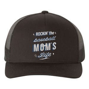 Rockin The Baseball Moms Life Yupoong Adult 5-Panel Trucker Hat