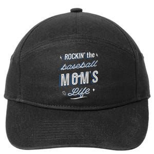 Rockin The Baseball Moms Life 7-Panel Snapback Hat