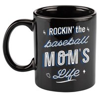 Rockin The Baseball Moms Life 11oz C Handle Ceramic Mug