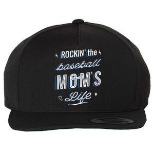 Rockin The Baseball Moms Life Wool Snapback Cap