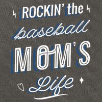 Rockin The Baseball Moms Life Cotton Canvas Backpack