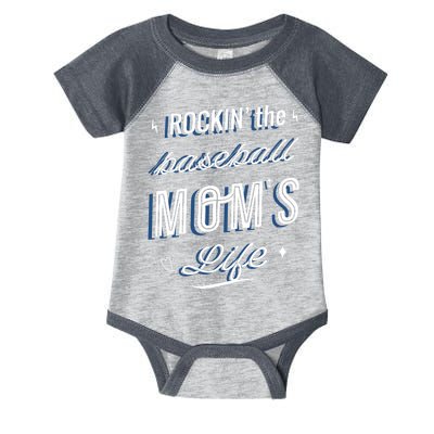 Rockin The Baseball Moms Life Infant Baby Jersey Bodysuit