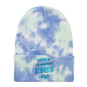 Rockin The Baseball Moms Life Tie Dye 12in Knit Beanie