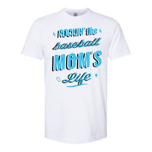 Rockin The Baseball Moms Life Softstyle CVC T-Shirt