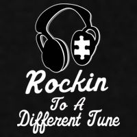 Rockin' To A Different Tune Autism Ladies PosiCharge Tri-Blend Wicking Tank