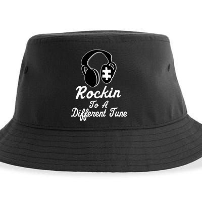 Rockin' To A Different Tune Autism Sustainable Bucket Hat