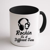 Rockin' To A Different Tune Autism Mug
